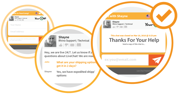 Live Chat Process by Rhino Support